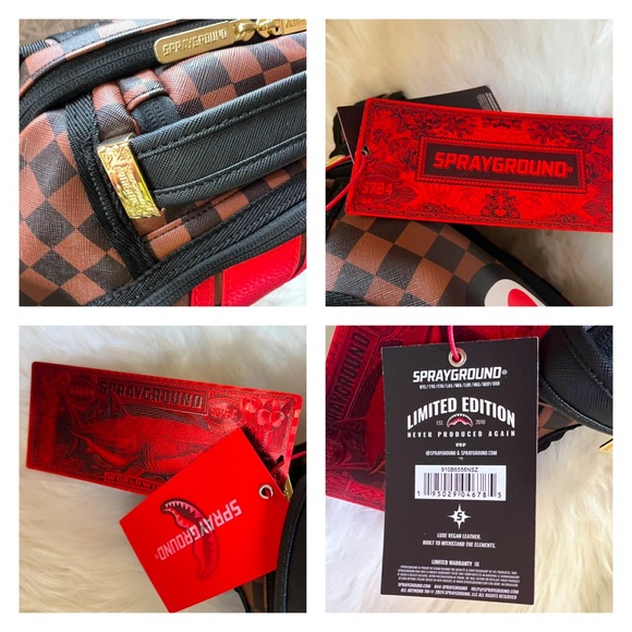 New! SPRAYGROUND Logo Henny Victory Lap Skateboard Strap Backpack - Picture 16 of 16